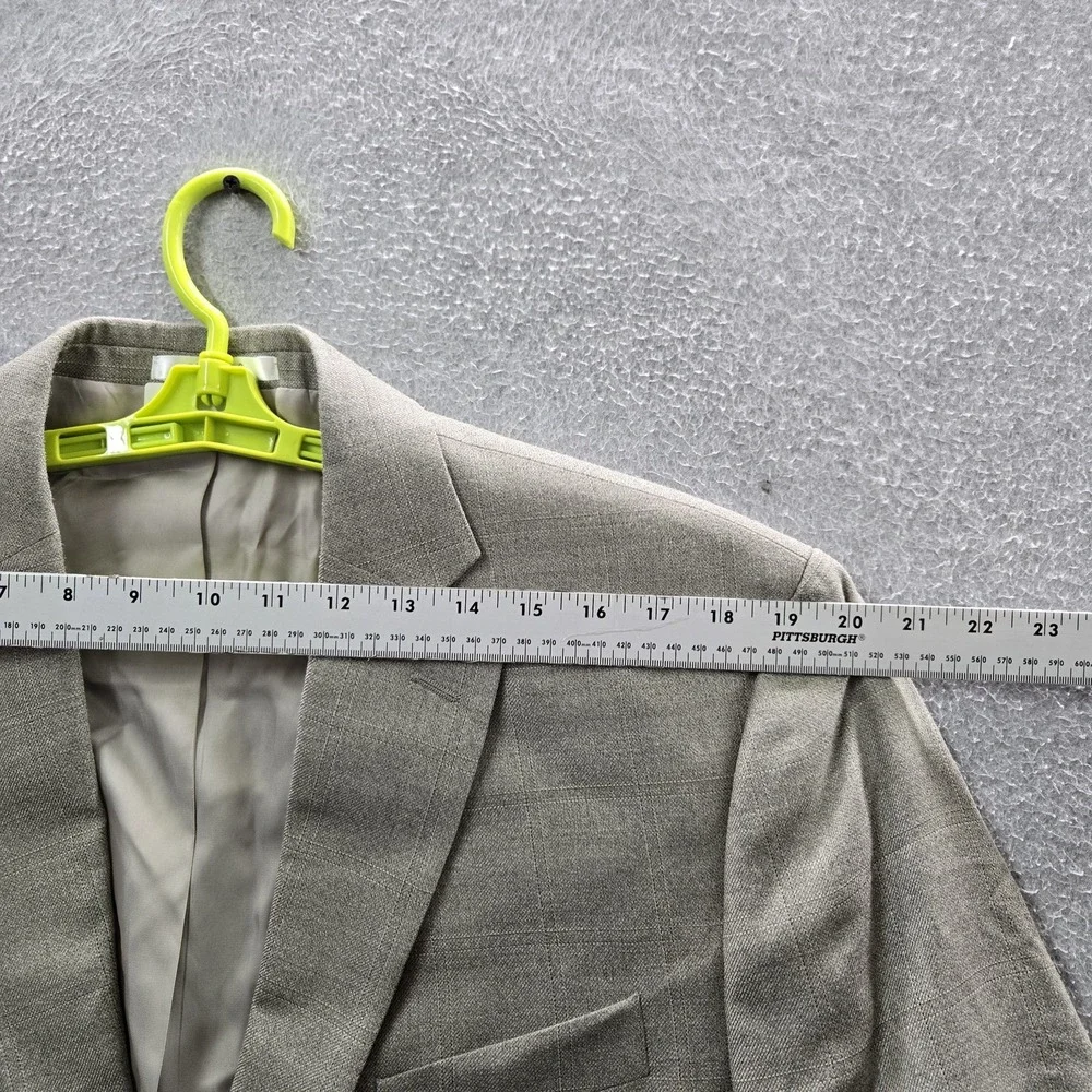 Lauren Ralph Lauren Men‎ Blazer 44S Gray Silk Wool Sport Coat Button